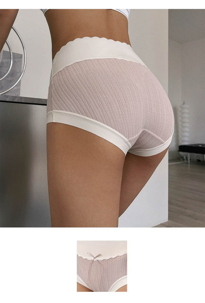 Lalall Women Sexy Seamless Panties High-waist Underwear Briefs Female G String Breathable Lingerie Ice Silk Comfort Intimates