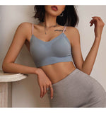 Lalall Sexy Seamless Bra Top Women's Underwear Wire Free Push Up Female Intimates Adjustable One Piece Vest Gathers Bralette
