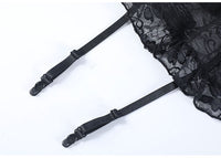 Women Fashion Corset Lingerie Lace Push Up Bra With Thong High Elasticity Bow Breathable Underwear