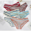 Women Fashion Underwear Seamless Rainbow Panties Female G String High Elastic Lingerie Temptation Briefs Intimate