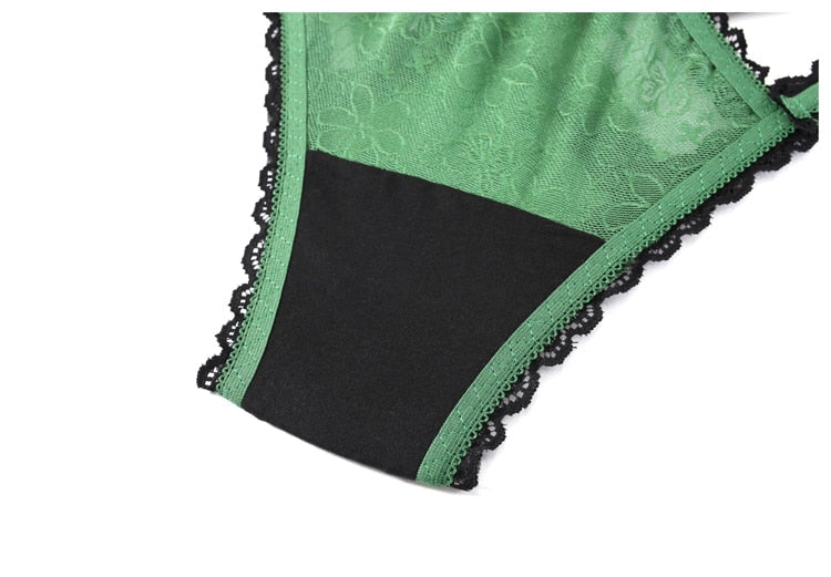 Women Fashion Lace Panties Low-Waist Bow Underwear Female G String Hollow Out Ultra-Thin Lingerie Transparent Intimates
