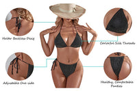 Women Fashion Bikini Push Up Swimsuits Female Micro Bikini Set Tie Side Thong Swimwear Bathing Suit