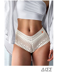 Women Fashion Panties Lace Low-Waist Briefs Female Hollow Out Breathable Underwear Transparent G String Lingerie