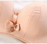Lalall Women Sexy Push Up Bra Strapless Bralette Lingerie Female Chest Bralette Bow Underwear Intimate