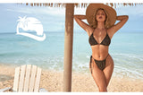 Lalall Sexy Bikini Push Up Women Swimsuits Female Micro Bikini Set Solid Tie Side Thong Swimwear Bathing Suit Swimming Suits
