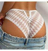 Women Fashion Panties Lace Underwear Low-Waist Briefs Hollow Out G String Underpant Soft Transparent Female Lingerie