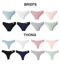 Women Fashion V Waist Cotton G-String Thong Panties String Underwear Briefs Comfort Lingerie Pants Low-Rise Ladies Intimate
