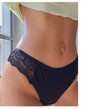 Women Fashion Lace Panties Low Waist Comfortable Thread Lingerie Female G String T-Back Underwear Transparent Intimates