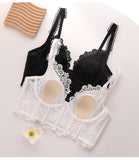 Lalall French Classic Bra Set Embroidered Lace Underwear Women Ultra Thin Push Up Brassiere Lingerie Sexy Gather Underwire