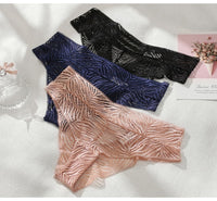 Women Fashion Panties Lace Low-waist Briefs Female Hollow Out Underwear G String Lingerie Transparent Underpant