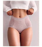 Lalall Women Sexy Mesh Lingerie Temptation High-waist Panties Lace Transparent Briefs Underwear Female G String Intimates