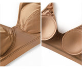 Lalall Bras for Women Underwear Sexy Lingerie Add Pad Bra Open Back Tops Bralette Deep U Brassiere Wireless Comfort Sports Vest