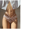 Women Fashion Lingerie G String Lace Panties Underwear Femal Low-Waist Cross Bandage Transparent Temptation Hollow-Out Intim