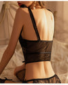 Women Fashion Fishbone Underwear Lace Elasticity Temptation Push Up Breathable Body Bustier Slimming Fabric Lingerie