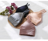 Lalall Women Thin Underwear Top Bras Female Sexy Padded Lingerie Seamless Wire Free Breathable Bra Bralette Intimates