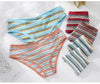 Women Fashion Underwear Seamless Rainbow Panties Female G String High Elastic Lingerie Temptation Briefs Intimate