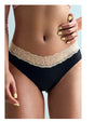 Women Fashion Ice Silk Panties Low-Rise Temptation Lace Lingerie Female G String No Trace Underwear Breathable Intimates