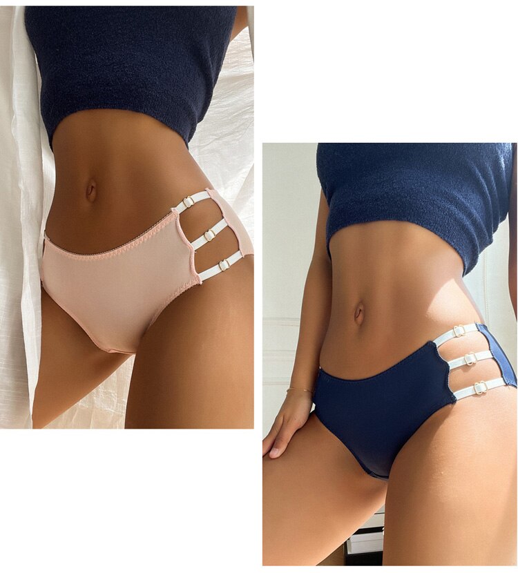 Women Fashion Pantie Seamless Hollow Out Straps Underwear Female G String Temptation Breathable Intimates