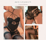 Lalall Sexy Corset Lingerie Hollow Out Bustier Women Lace Push Up Cross Straps Shaper Gather Slimming Breathable Underwear