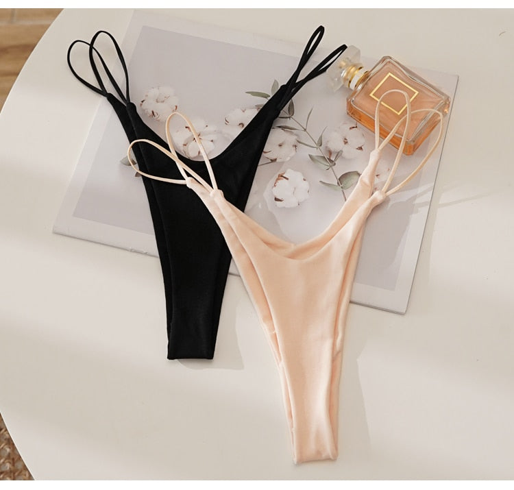 Women Fashion Thong Pantie Seamless Thin Rope Underwear Female G String Lingerie