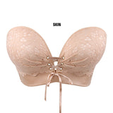 Lalall Sexy Women Strapless Bra Romantic Temptation Super Push Up Invisible Bralette Lalall Small Breast Lace Brassiere Lingerie Tops