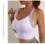 Lalall Women Sports Bra Sexy Push Up Beautiful Back Lingerie Shockproof Running Bralette Underwear Female Yoga Vest