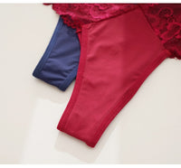 Women Fashion 2Pcs/Lot Lace Lingerie Temptation Low-waist Panties  Transparent G String Thong Seamless Underwear Intimates