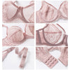 Women Fashion Lace Lingerie Set Underwear Transparent Bra Party Sets Lace Lingerie Bra Set Underwear Set Ultra-thin Cup
