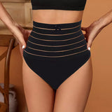 Lalall Women High Waist Shaping Thong Breathable Body Shaper Slimming Tummy Underwear Butt Lifter Seamless Panties Shaperwear